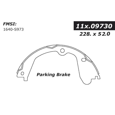 Centric Parts Centric Brake Shoes, 111.09730 111.09730